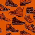 dark orange shoes image